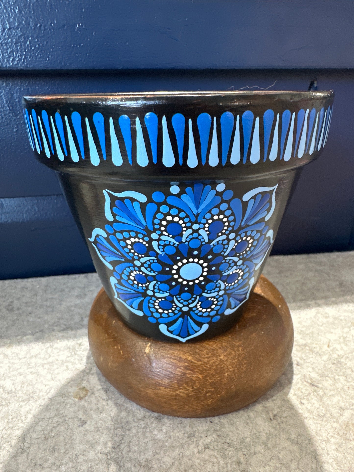 4" Flower Pot with Mandala