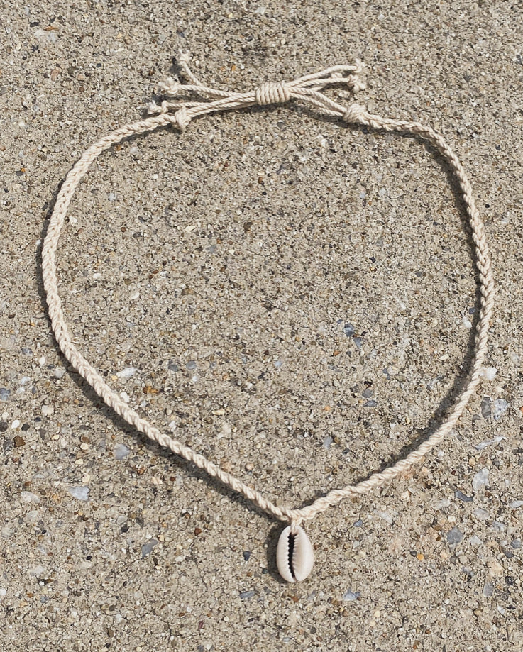 Braided Cowrie Necklace