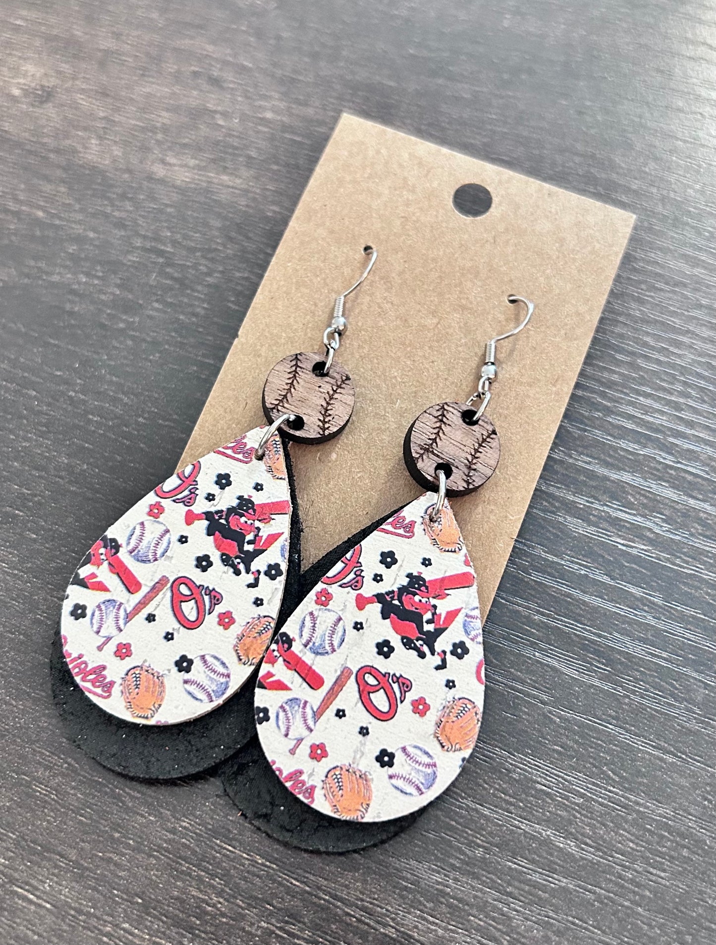 Orioles Dangle Earrings