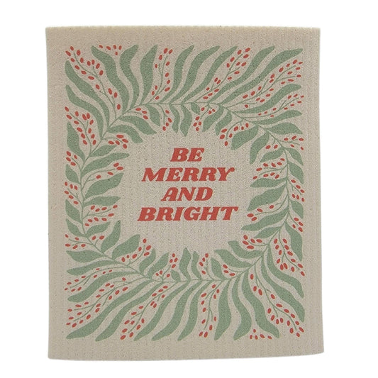 Be Merry And Bright Swedish Dish Clothes - Xmas Decor