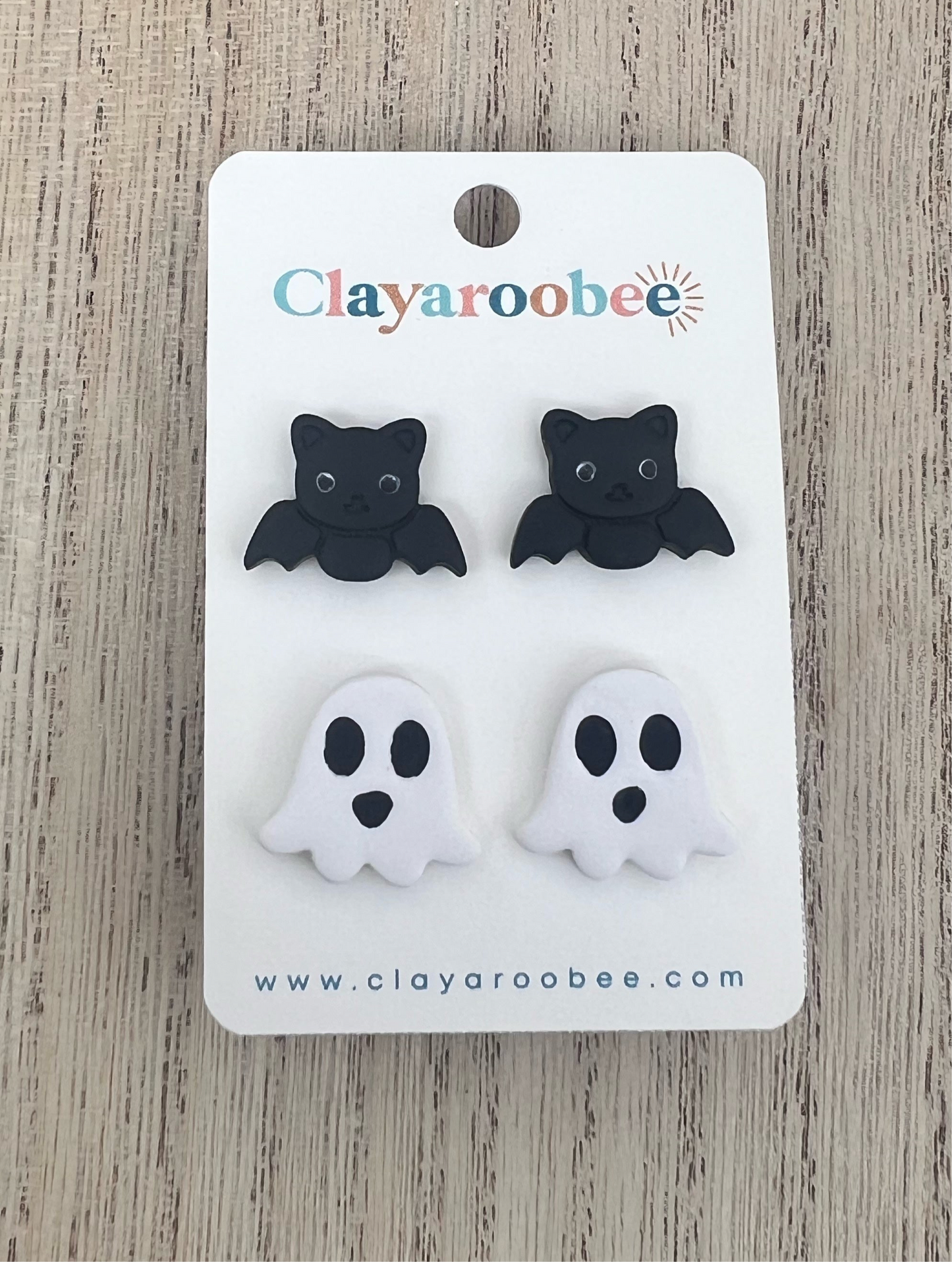 Bats & Ghosts Stud Earring Set