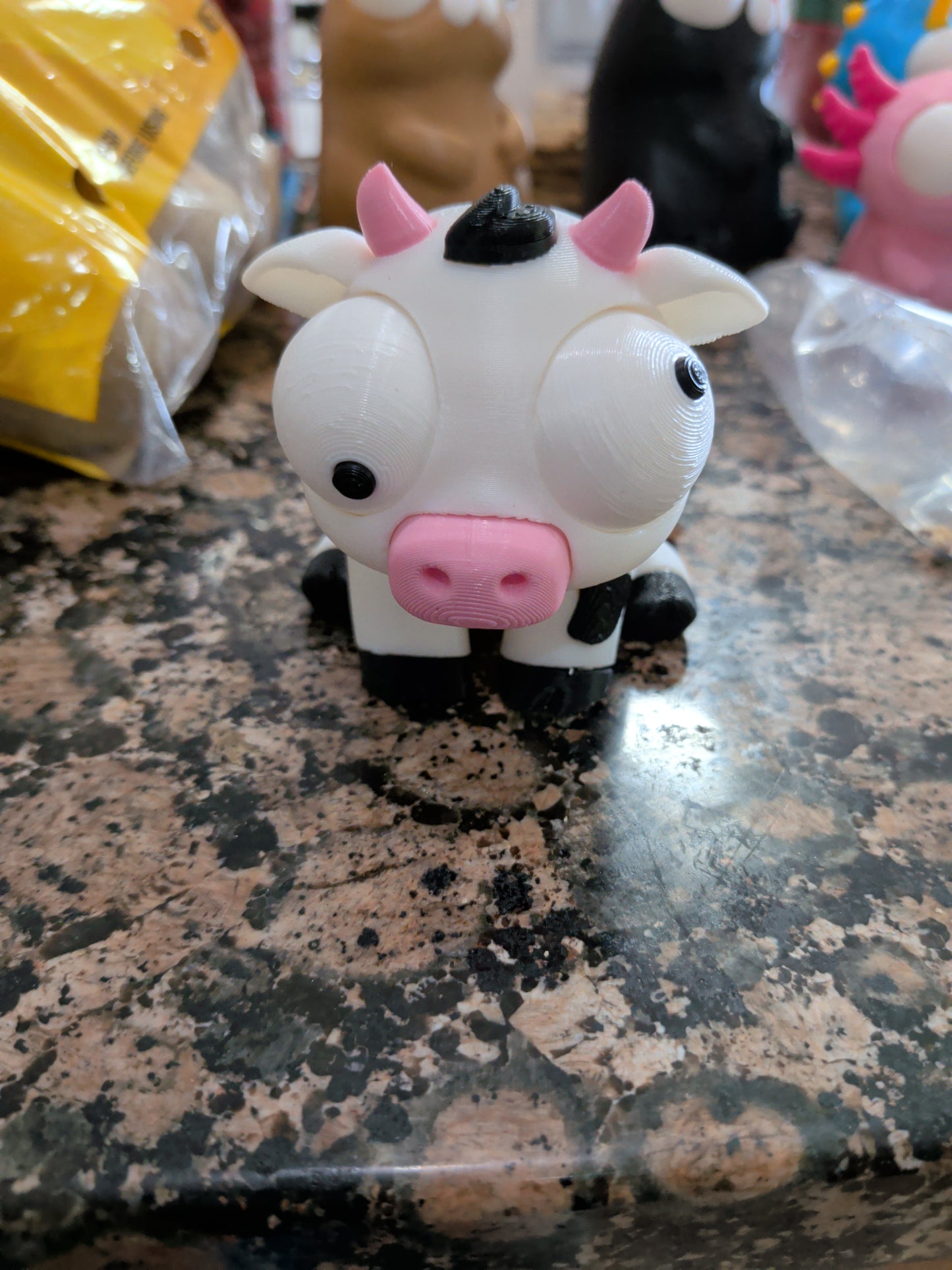 Goofy cow