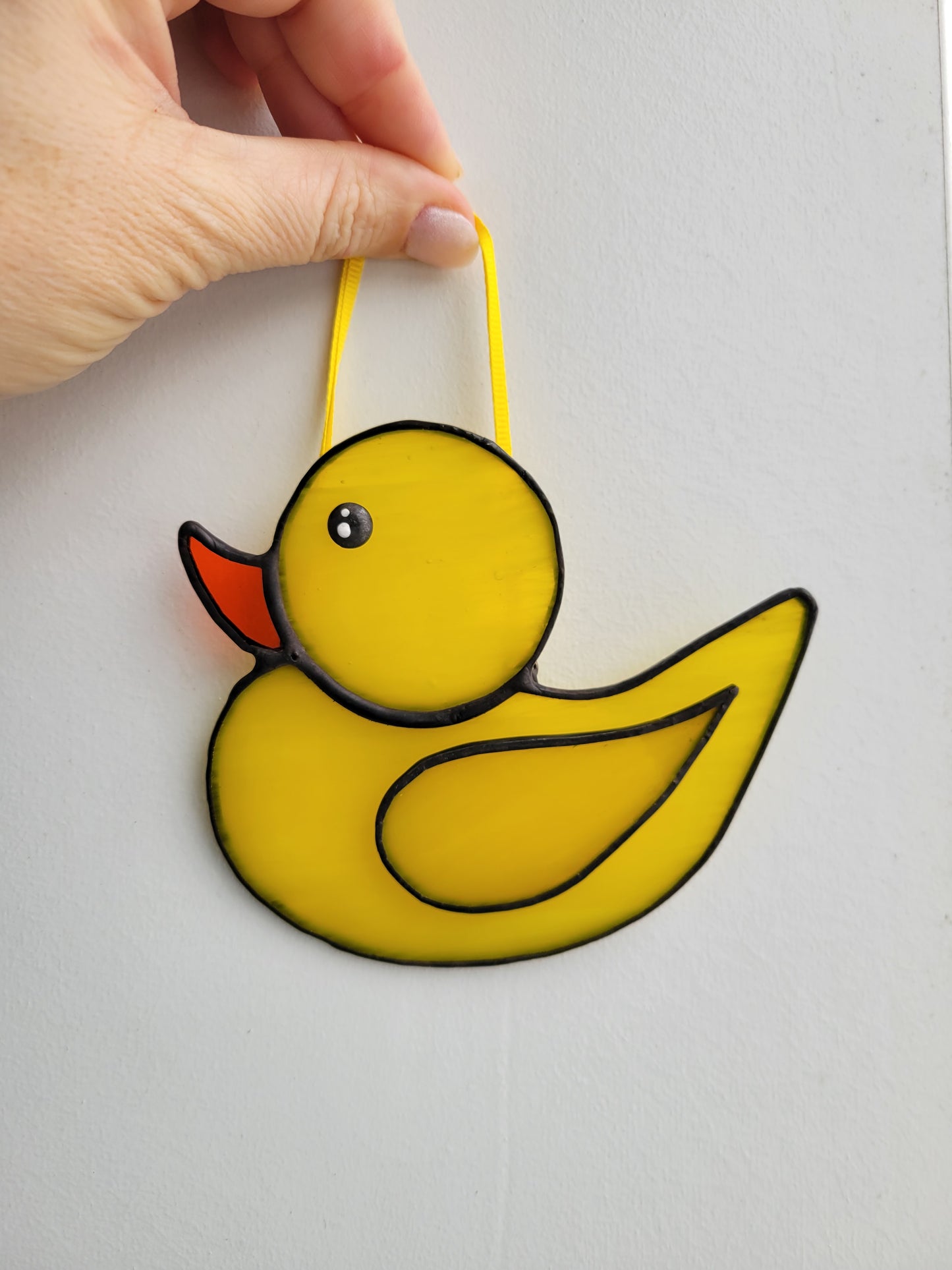 stained glass rubber duckie