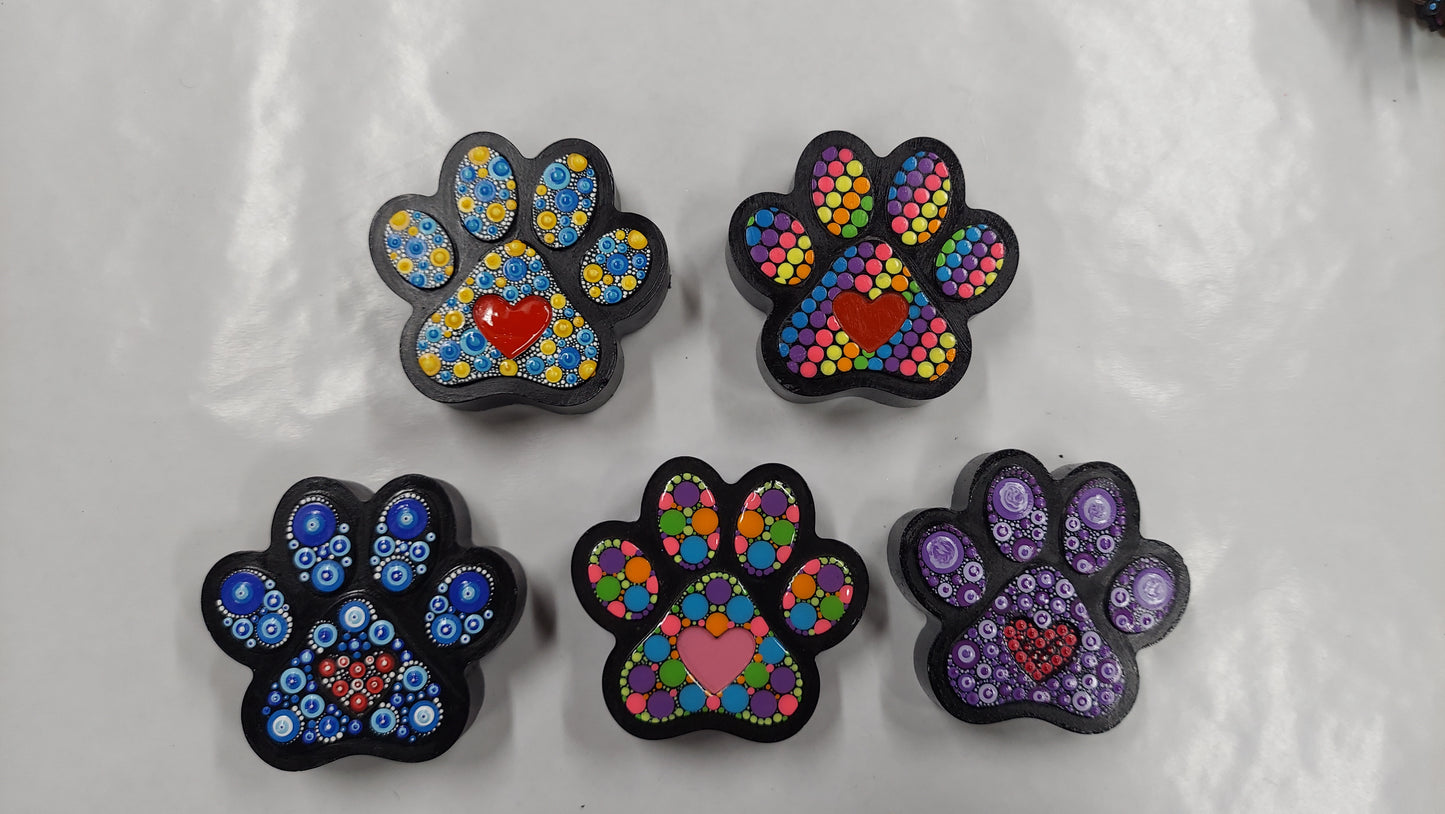 Paw Print Stone