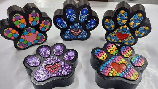 Paw Print Stone