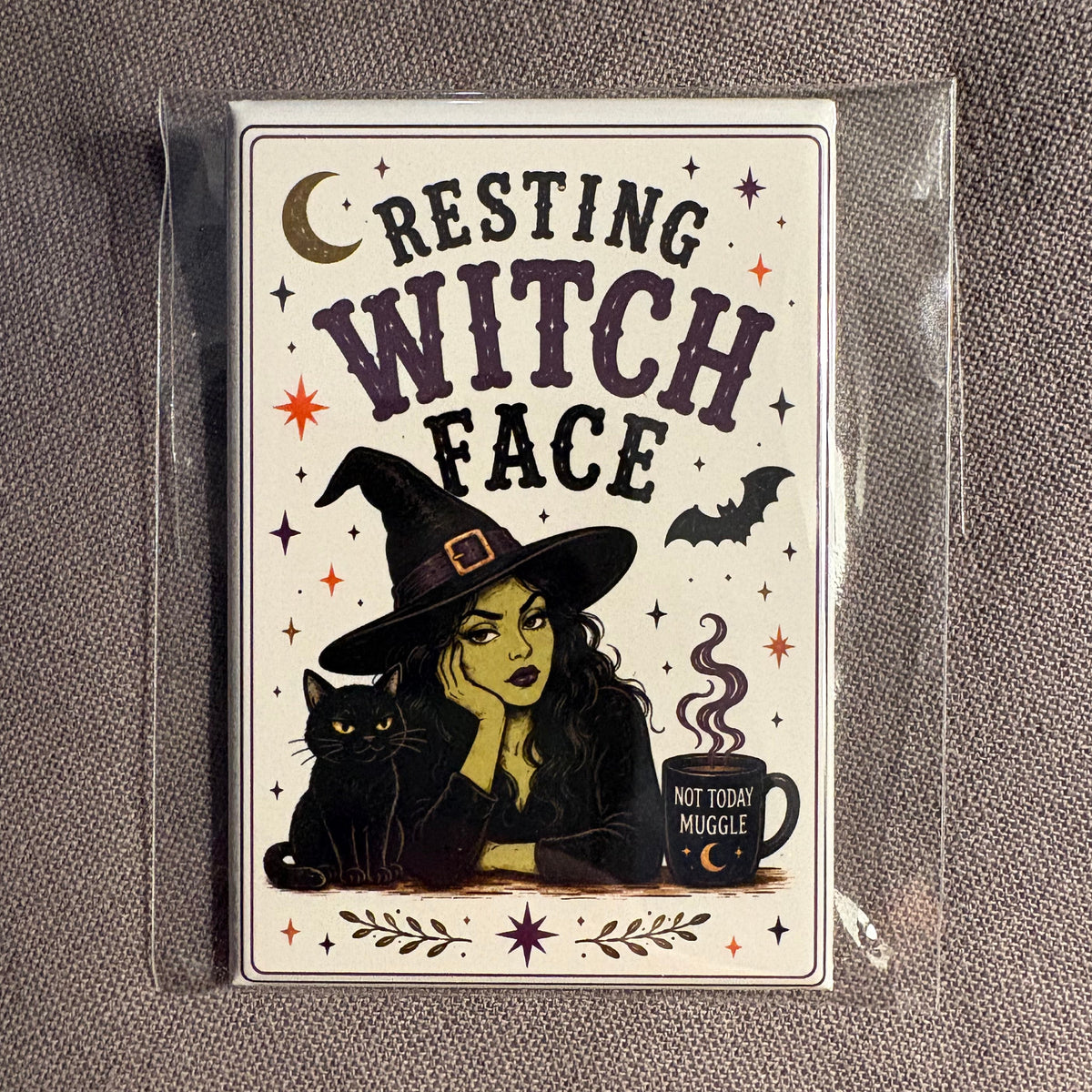 Resting Witch Face - 2”x3” Magnet