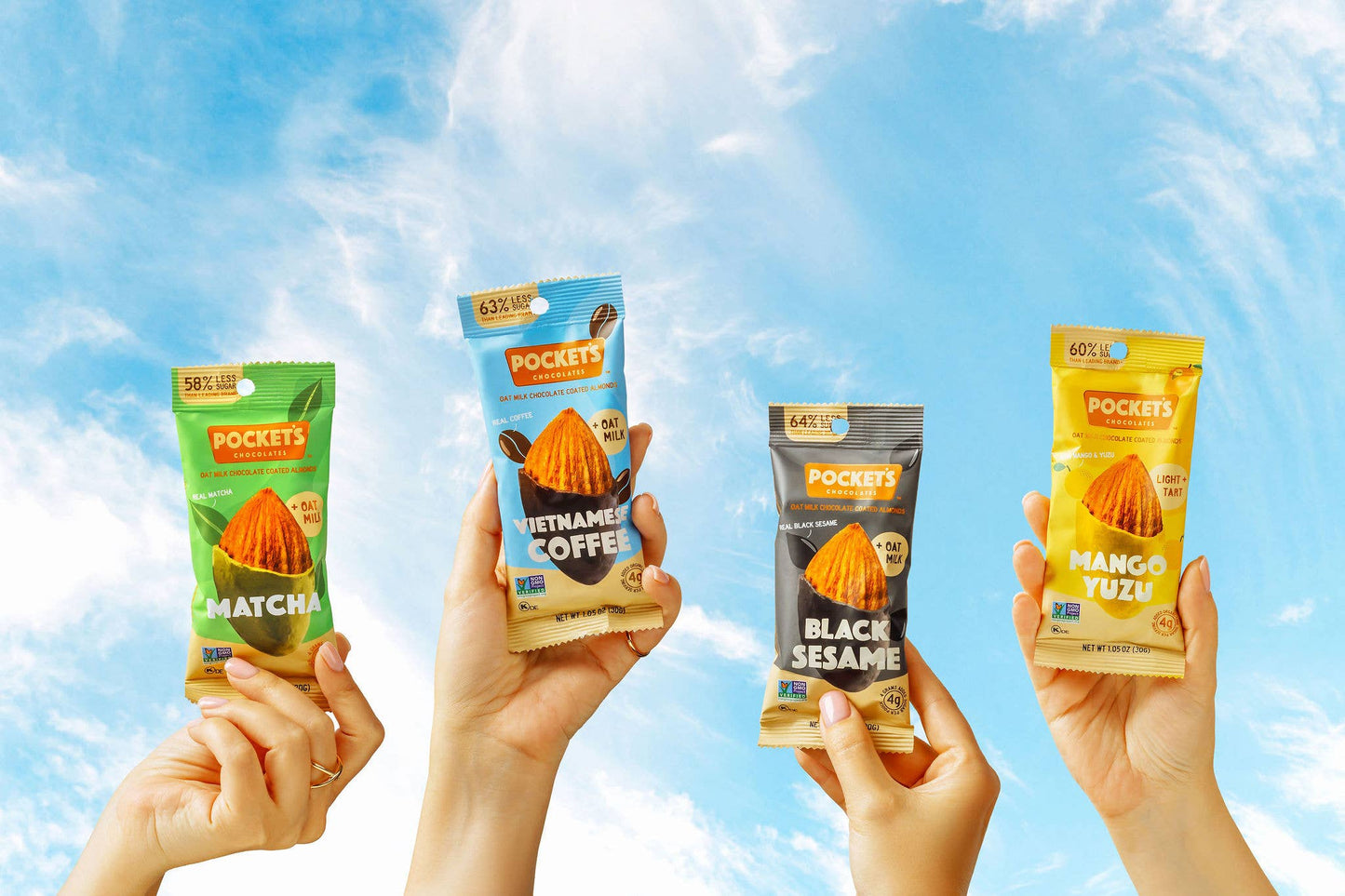 Matcha Chocolate Almonds, 1.05 oz Single Serve Packs