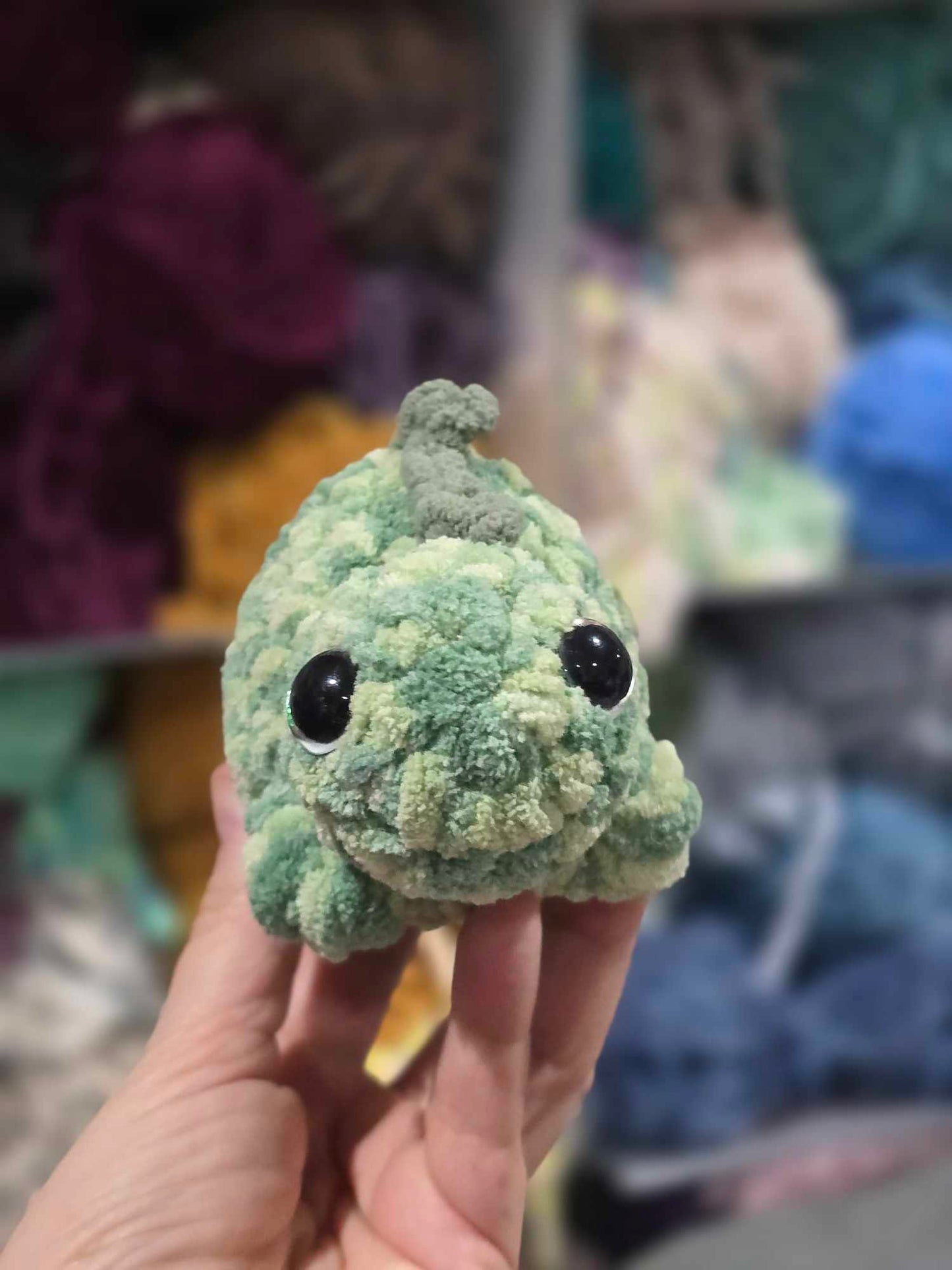 Mini Stegasaurus Toy, Crocheted