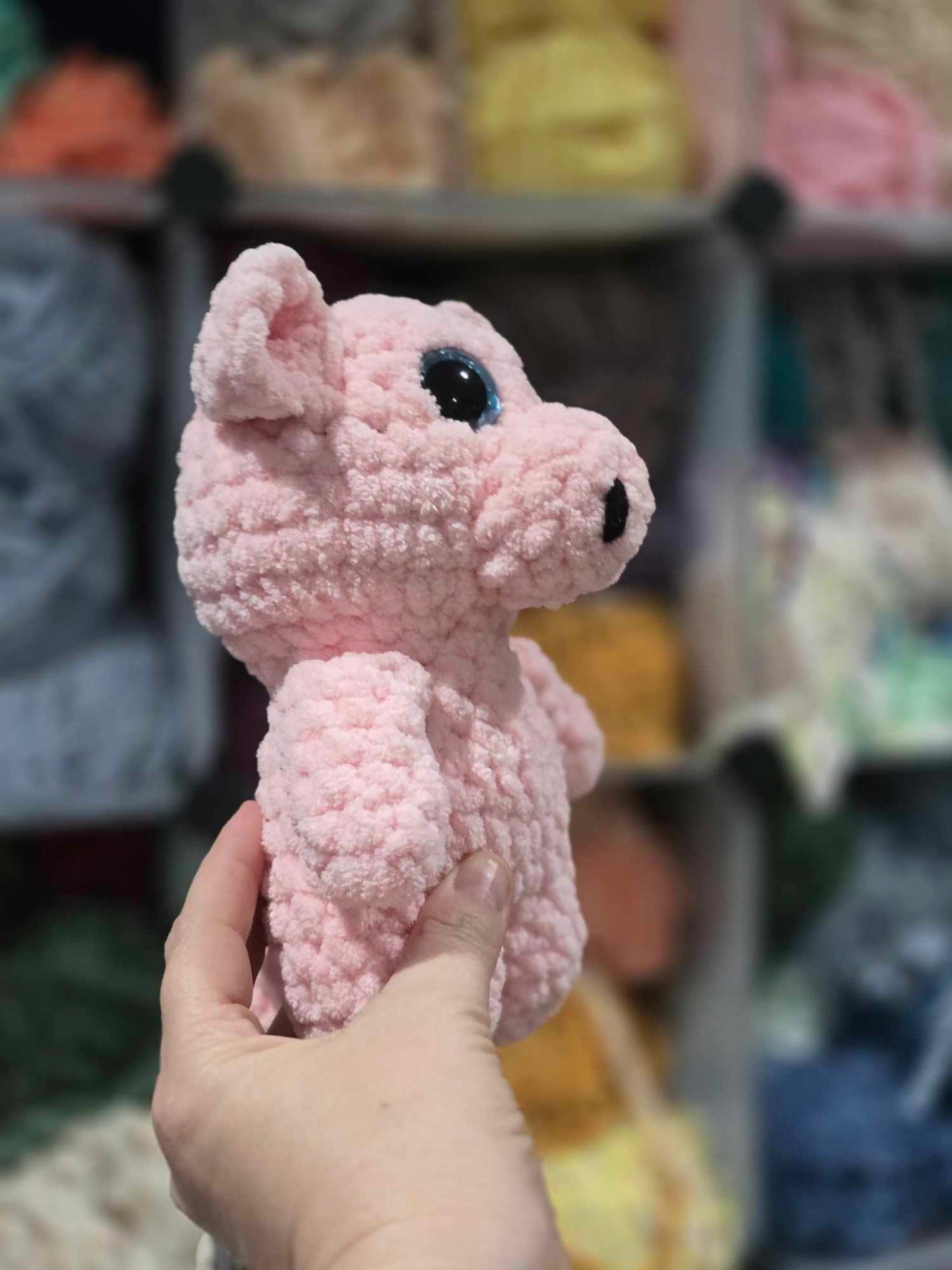 Crocheted Pig Toy