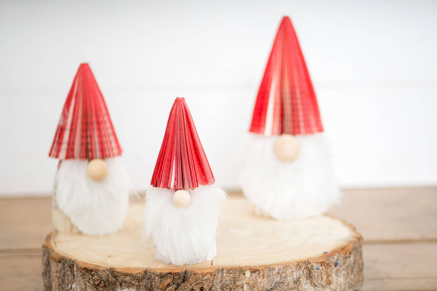 Christmas Gnome Book Decor-Bibliophile Holiday Decor