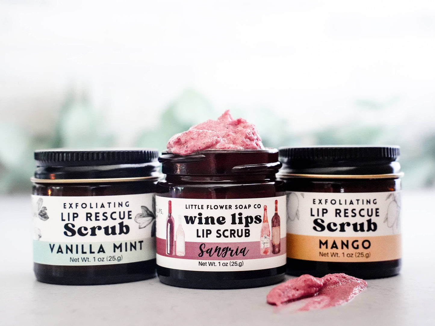 Wine Lips - Sangria Exfoliating Lip Sugar Scrub 1oz Jar