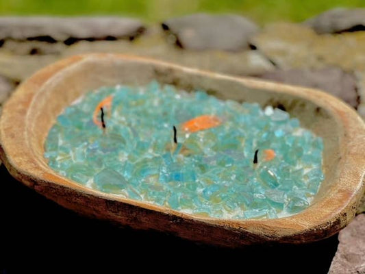 "FIRE BOWL" Dough Bowl Soy Candle (Citronella)