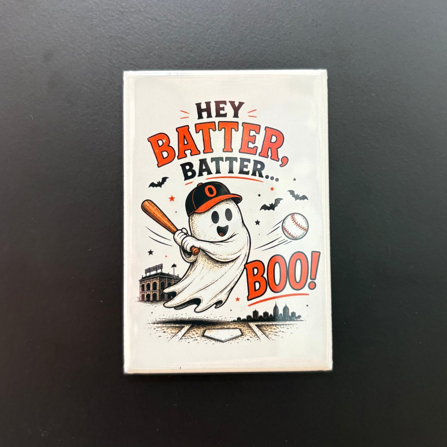 Hey Batter Batter…Boo - 2”x3” Magnet