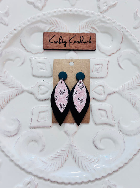 Pink and Black valentines