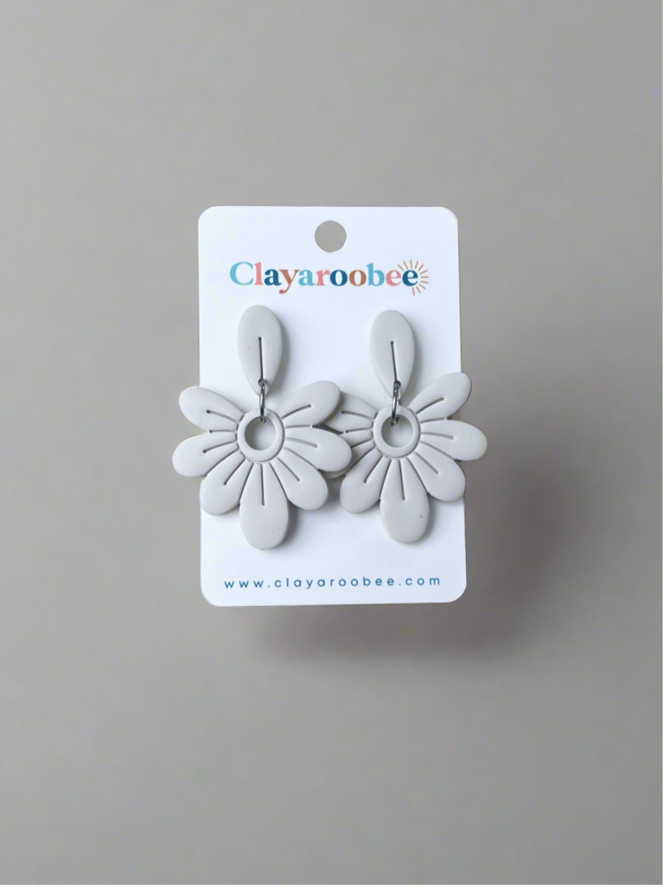 Flower Petal Top Dangle Earrings