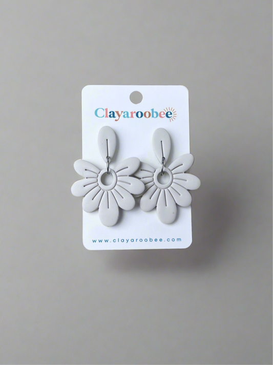 Flower Petal Top Dangle Earrings