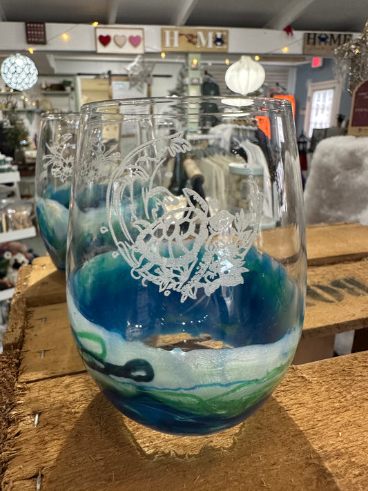 Resin Stemless Wine Glass