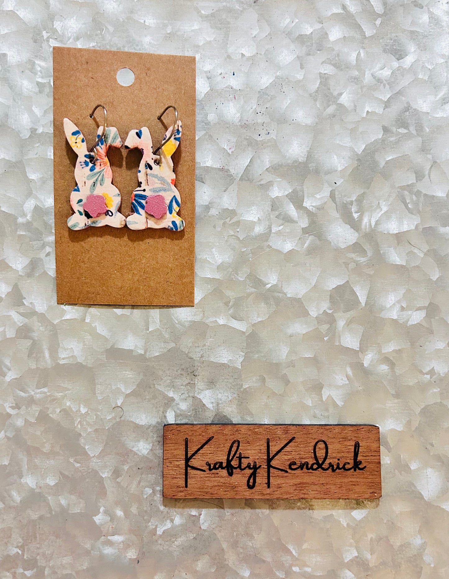 Floral Bunny earrings