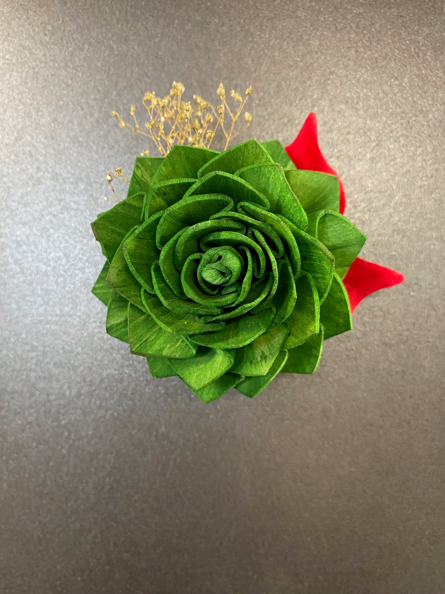 Wood Flower Magnet