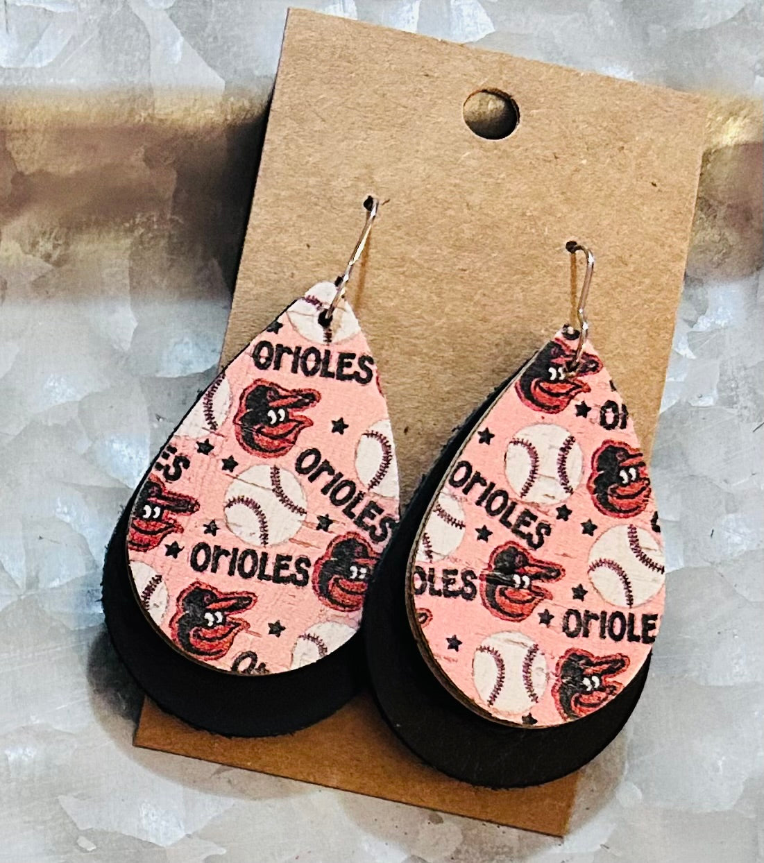 Baltimore Orioles dangle earrings