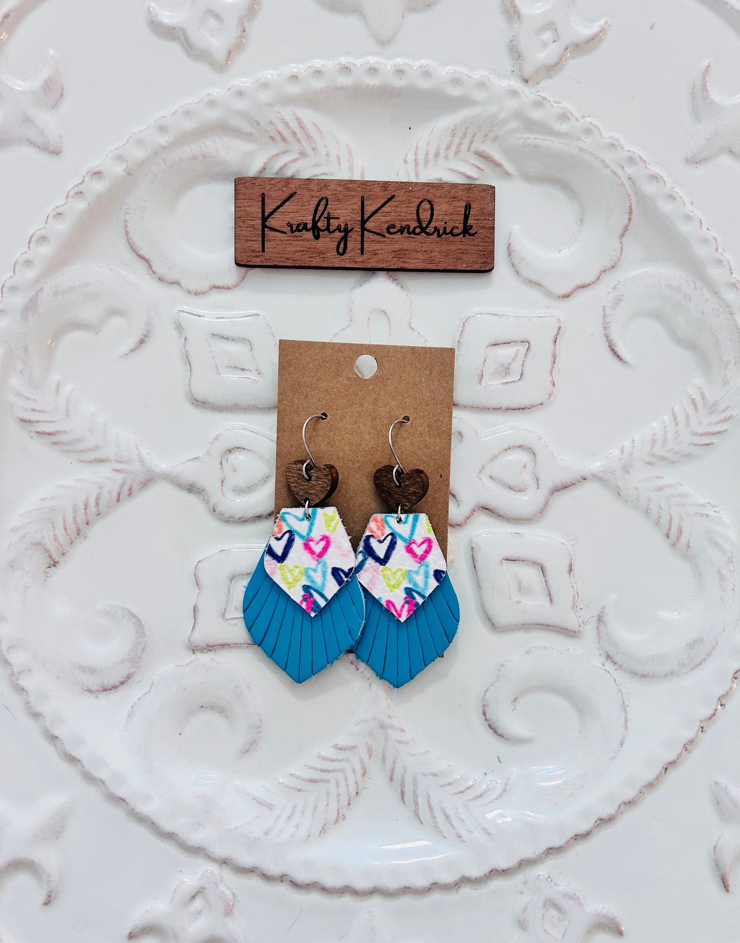 Rainbow colored hearts