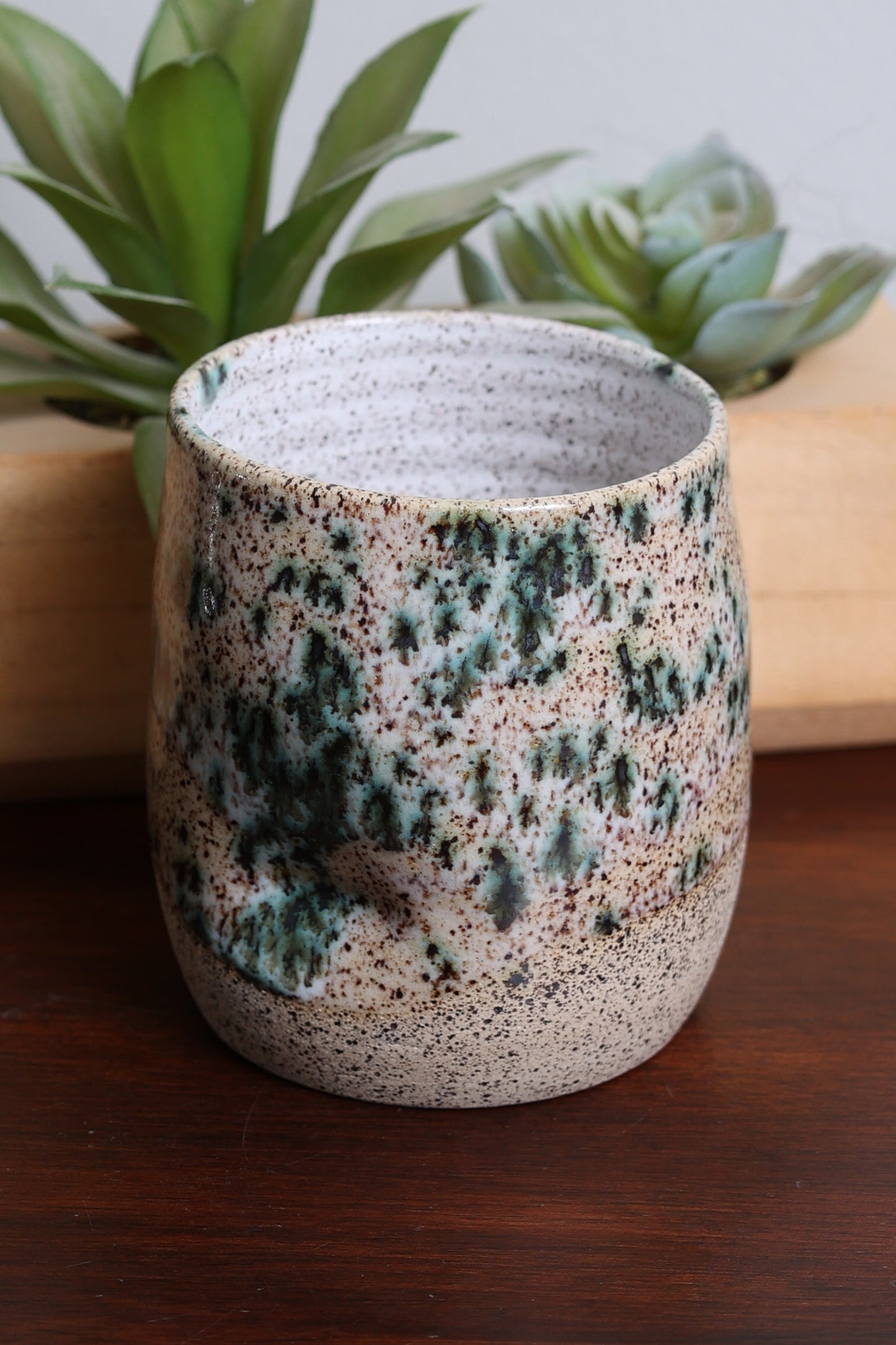 Sawdust and Clay Thumbprint tumblers
