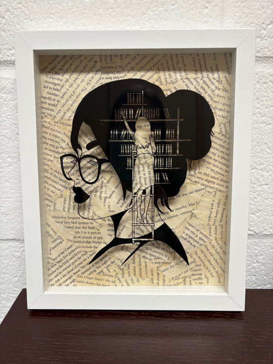 Woman Reading Book Themed Decor