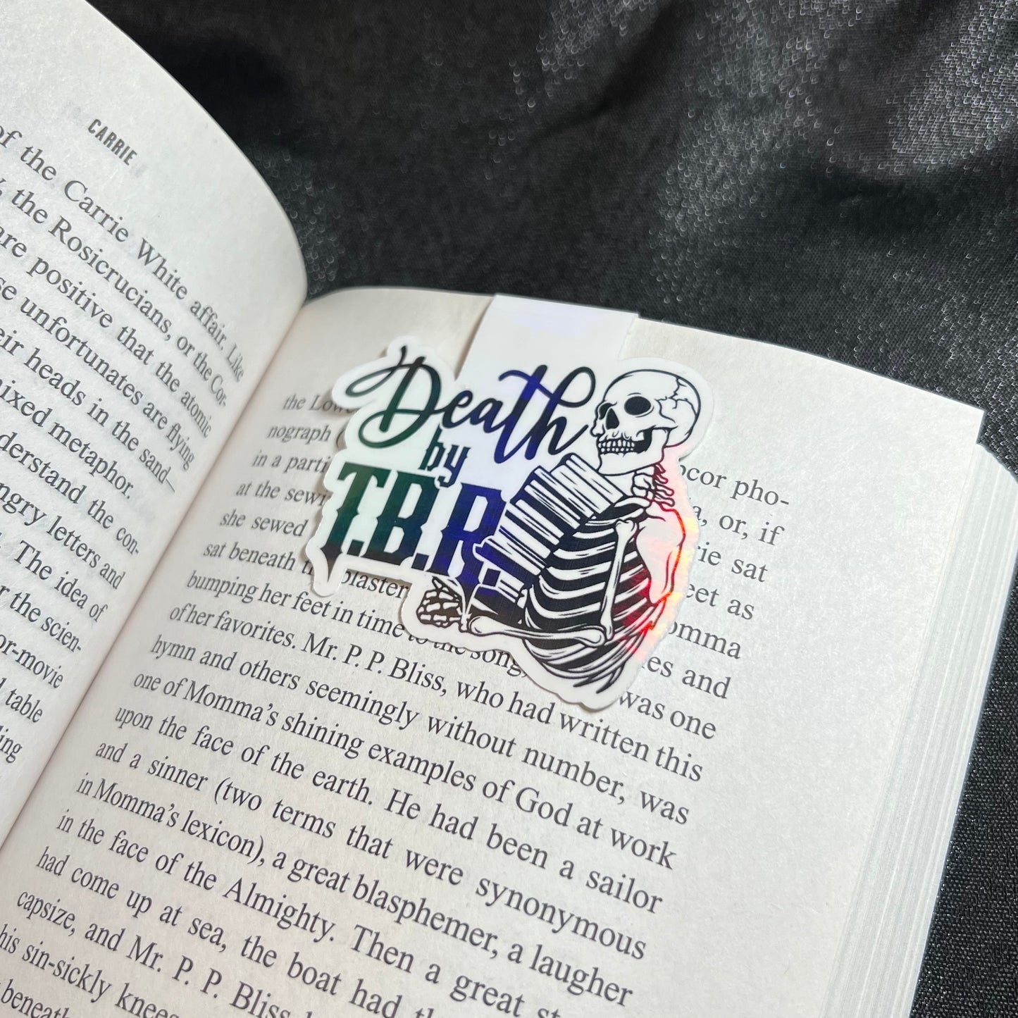 Death by TBR Bookmark
