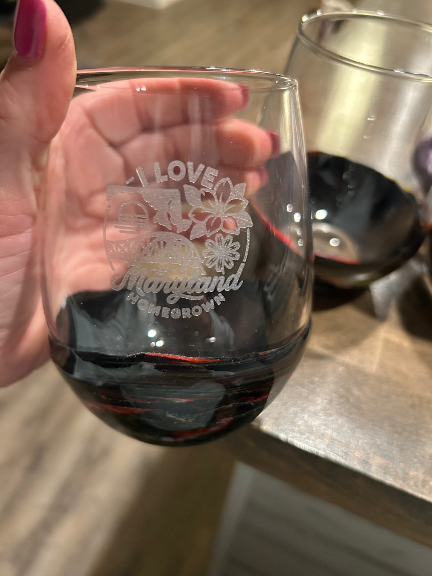 Resin Stemless Wine Glass