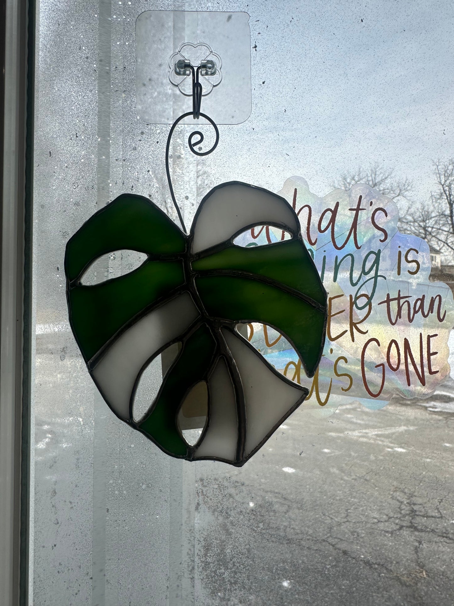 Stained Glass Monstera Leaves