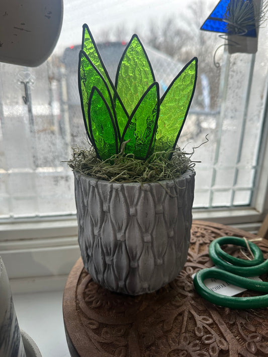 Stained glass plant