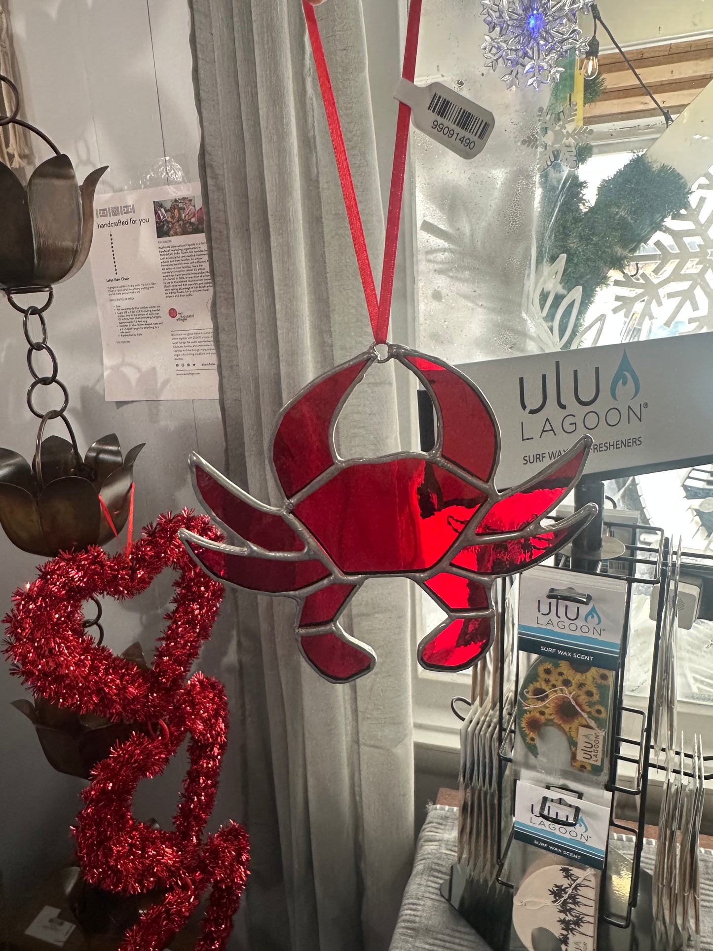 Stained Glass Mini Crab