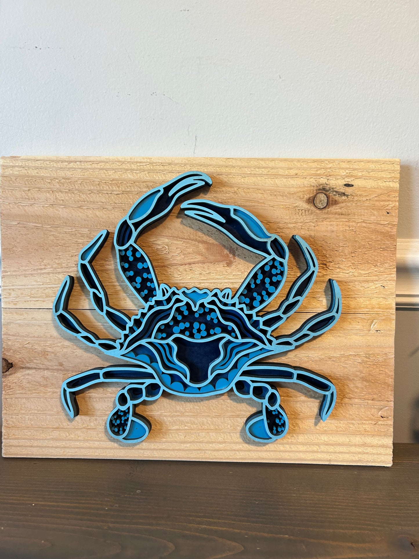 Layered Crab Sign