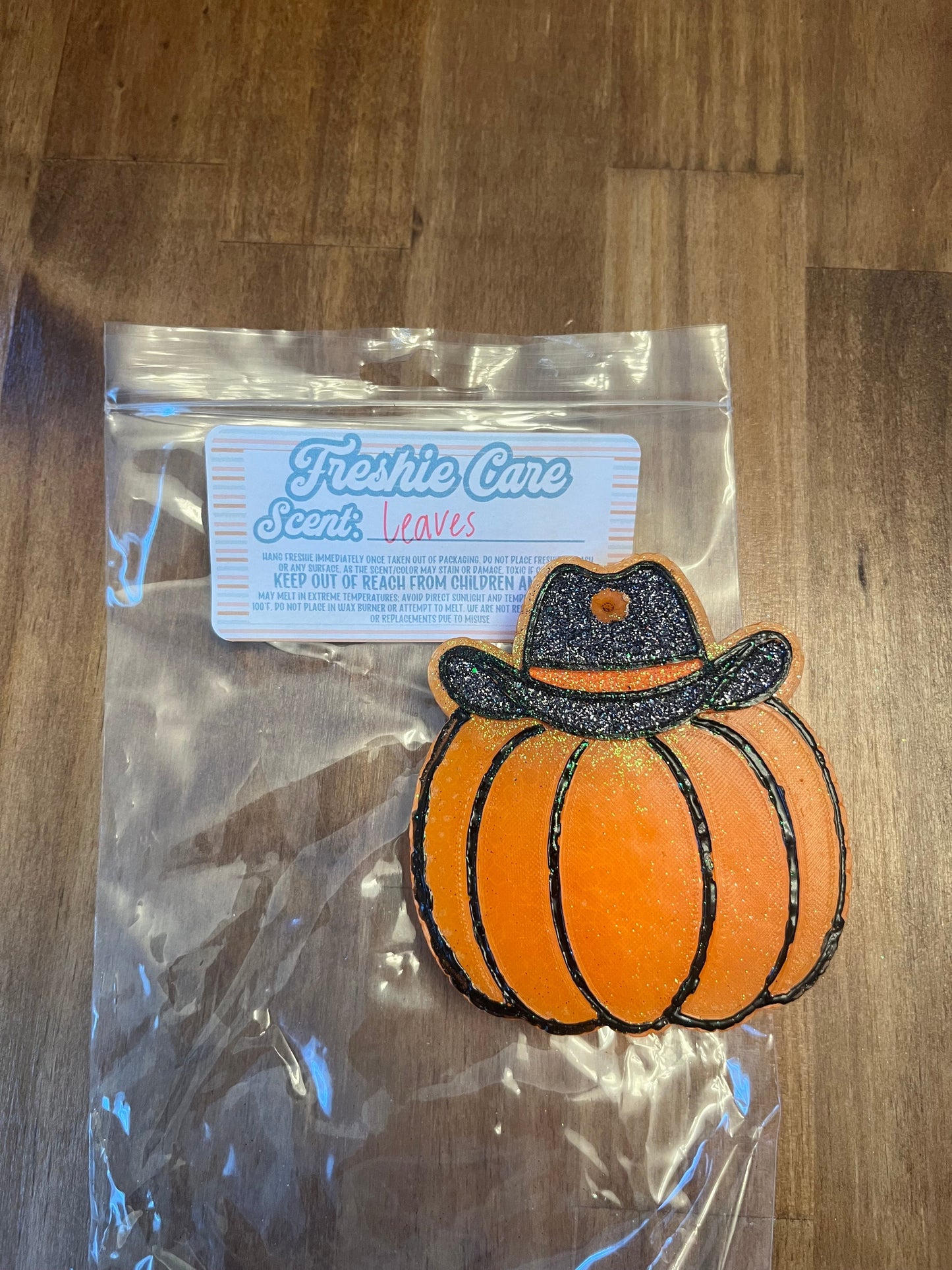 Cowboy Pumpkin Orange-Leaves