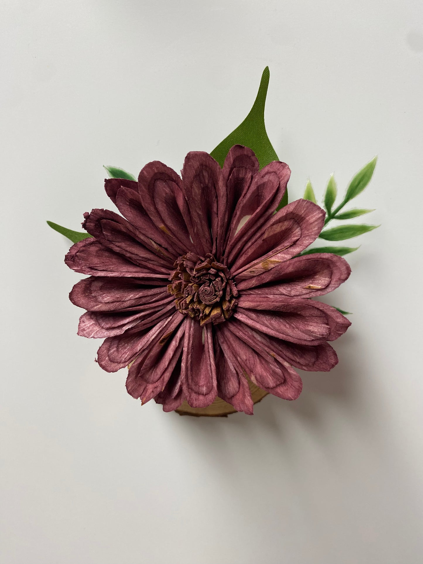 Wood Flower Magnet