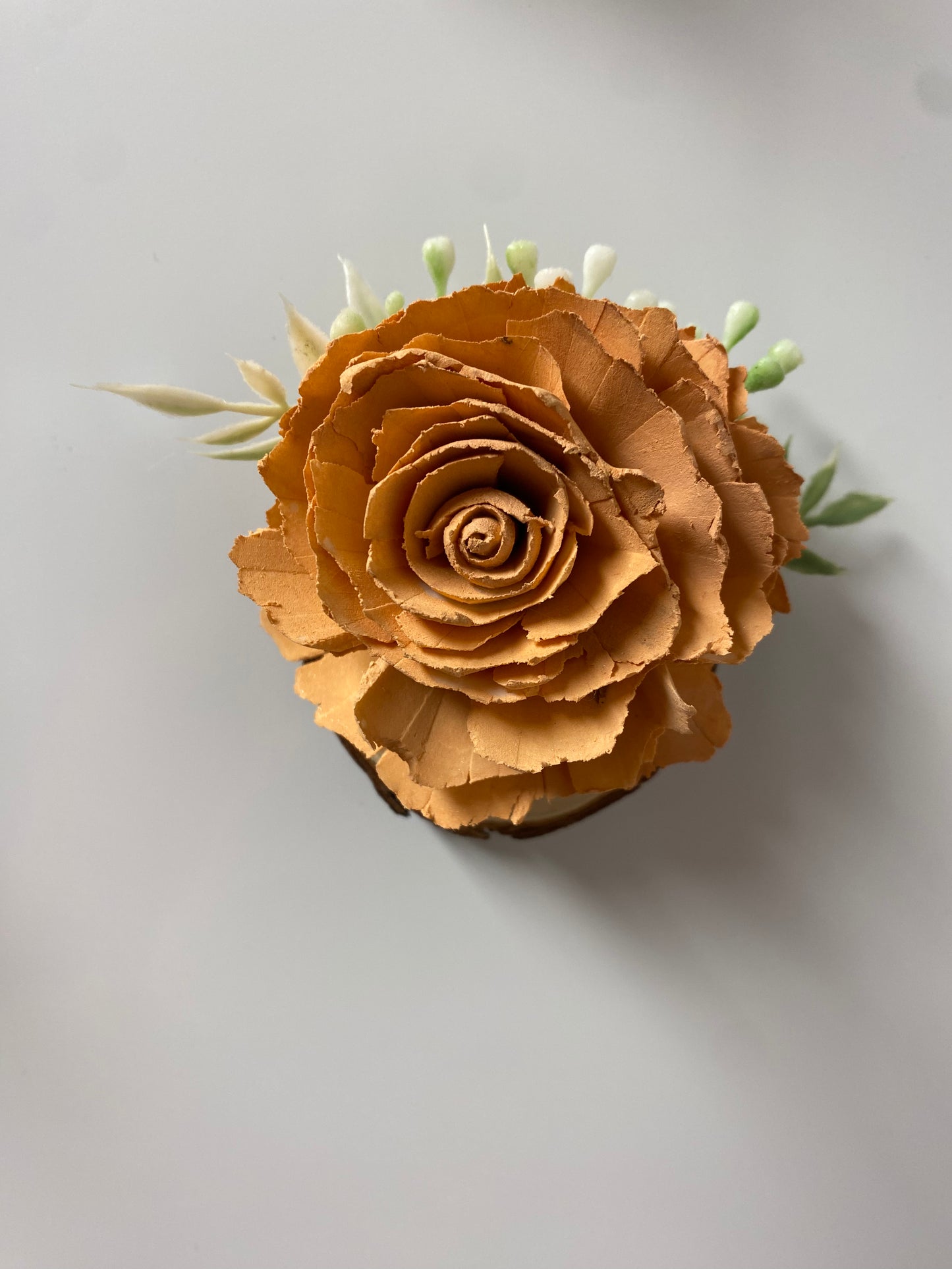 Wood Flower Magnet