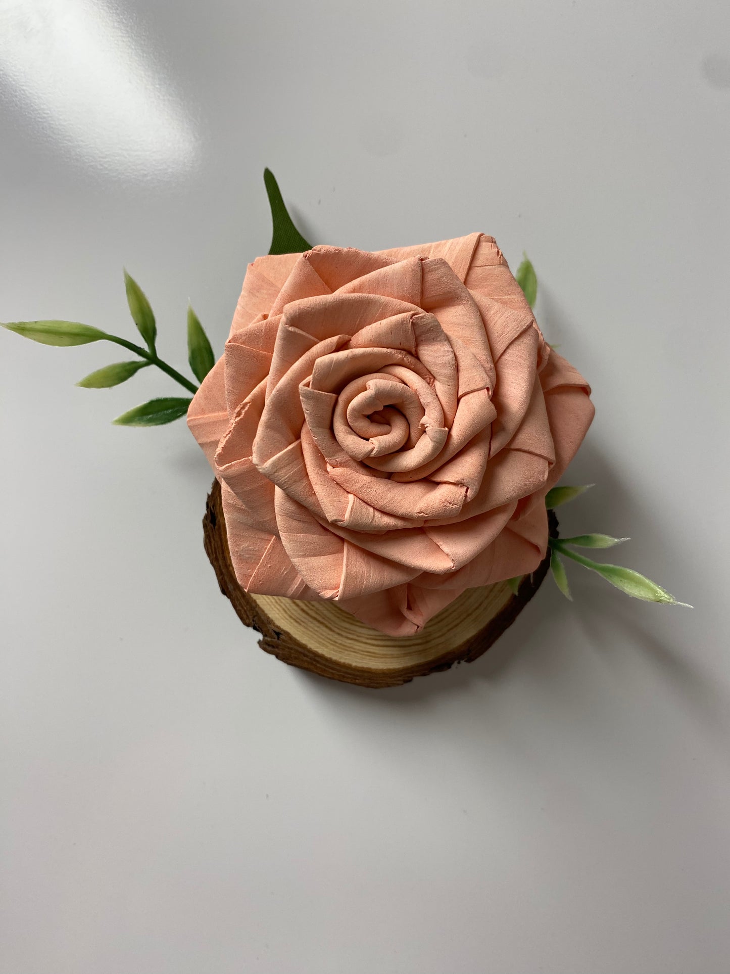 Wood Flower Magnet