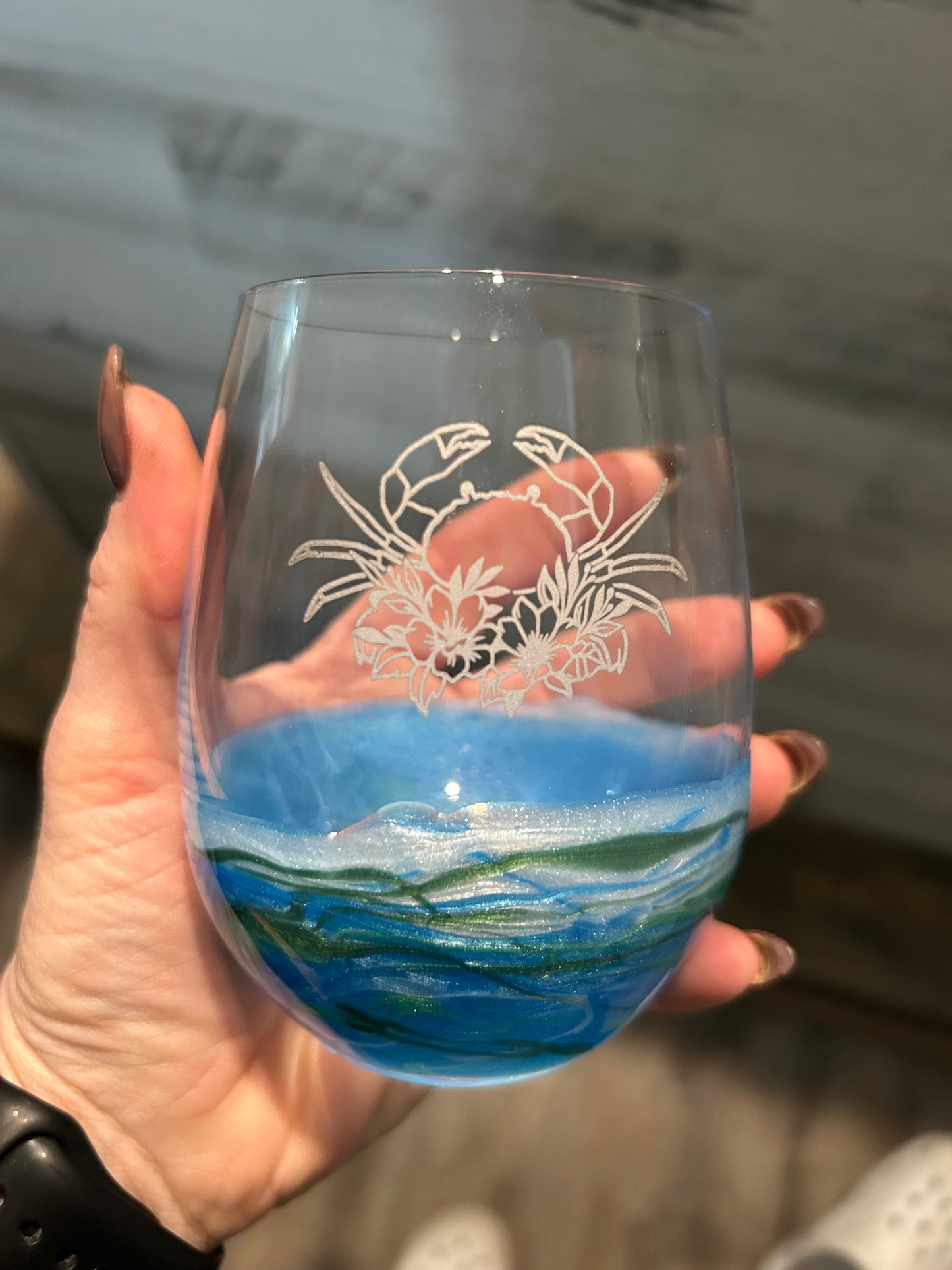 Resin Wine Glass
