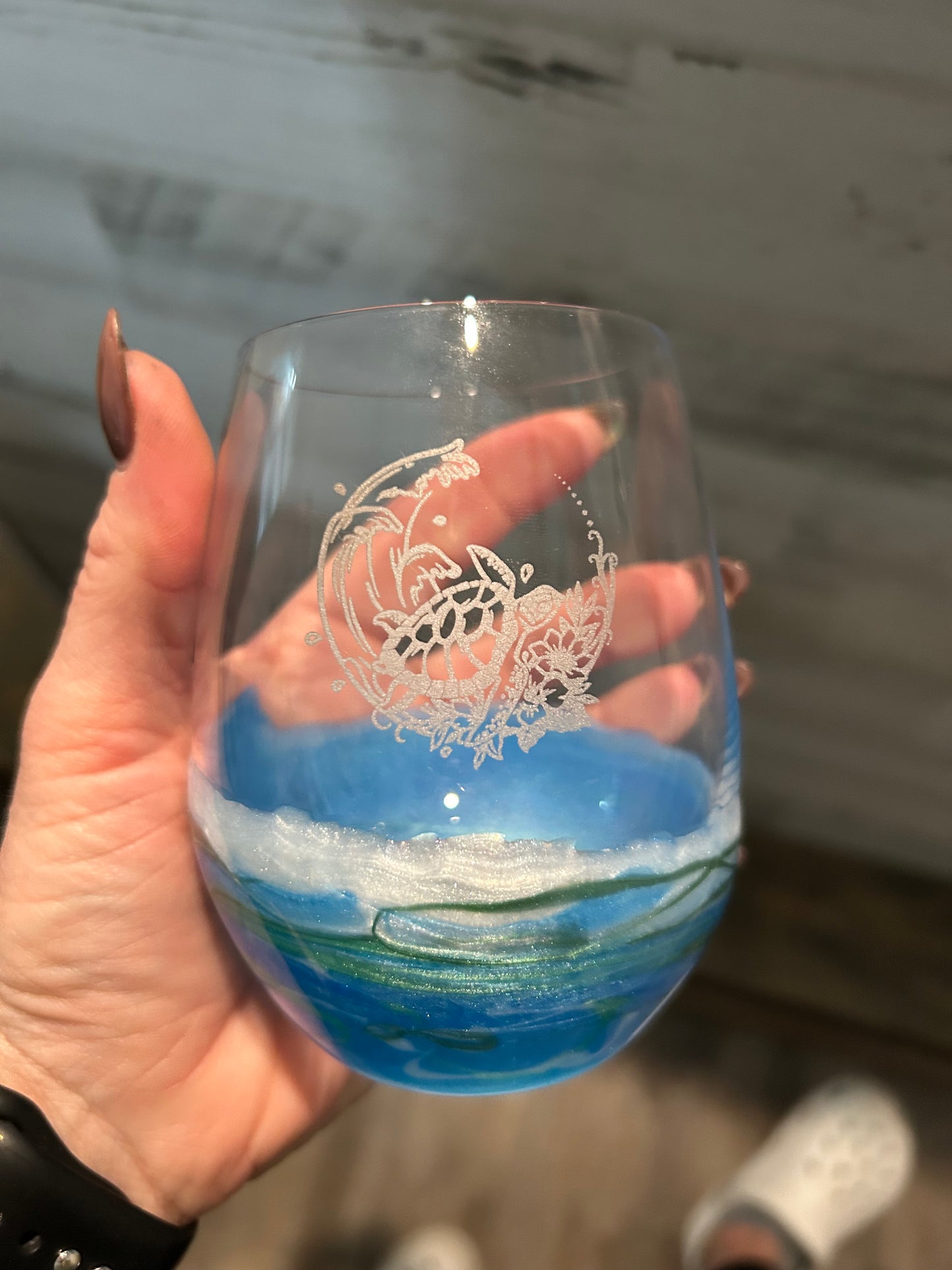 Resin Wine Glass