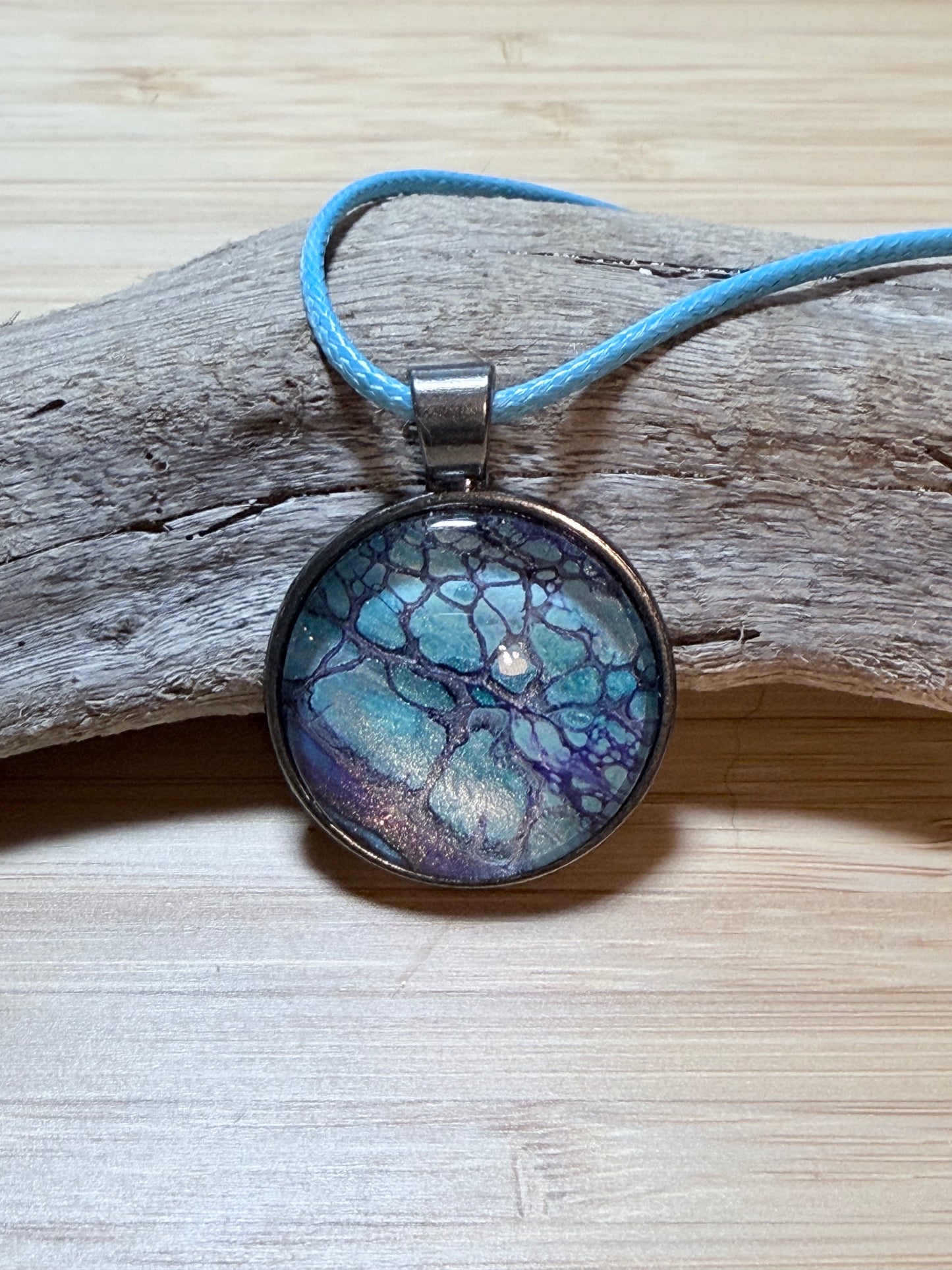 Circle Fluid Art Necklace