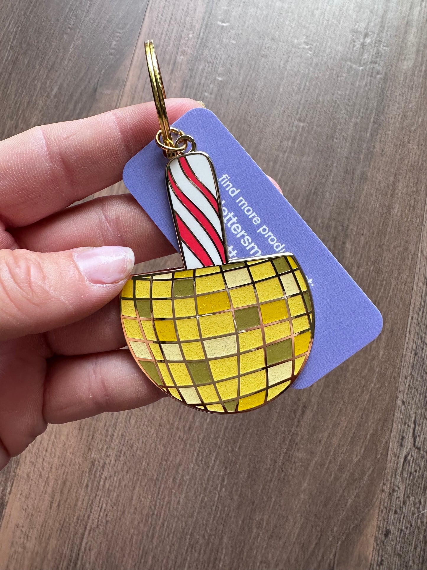 Disco Lemon Peppermint Keychain