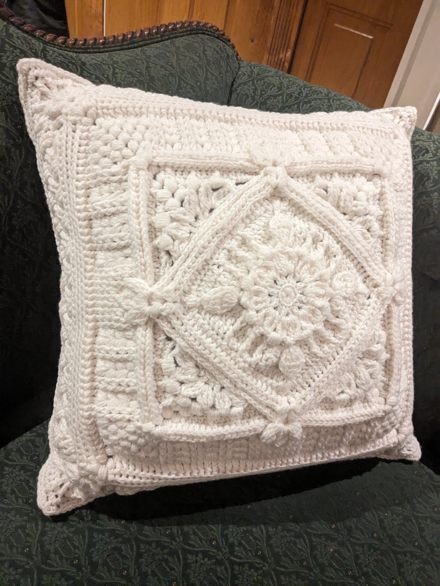 24 x 24 crochet pillow