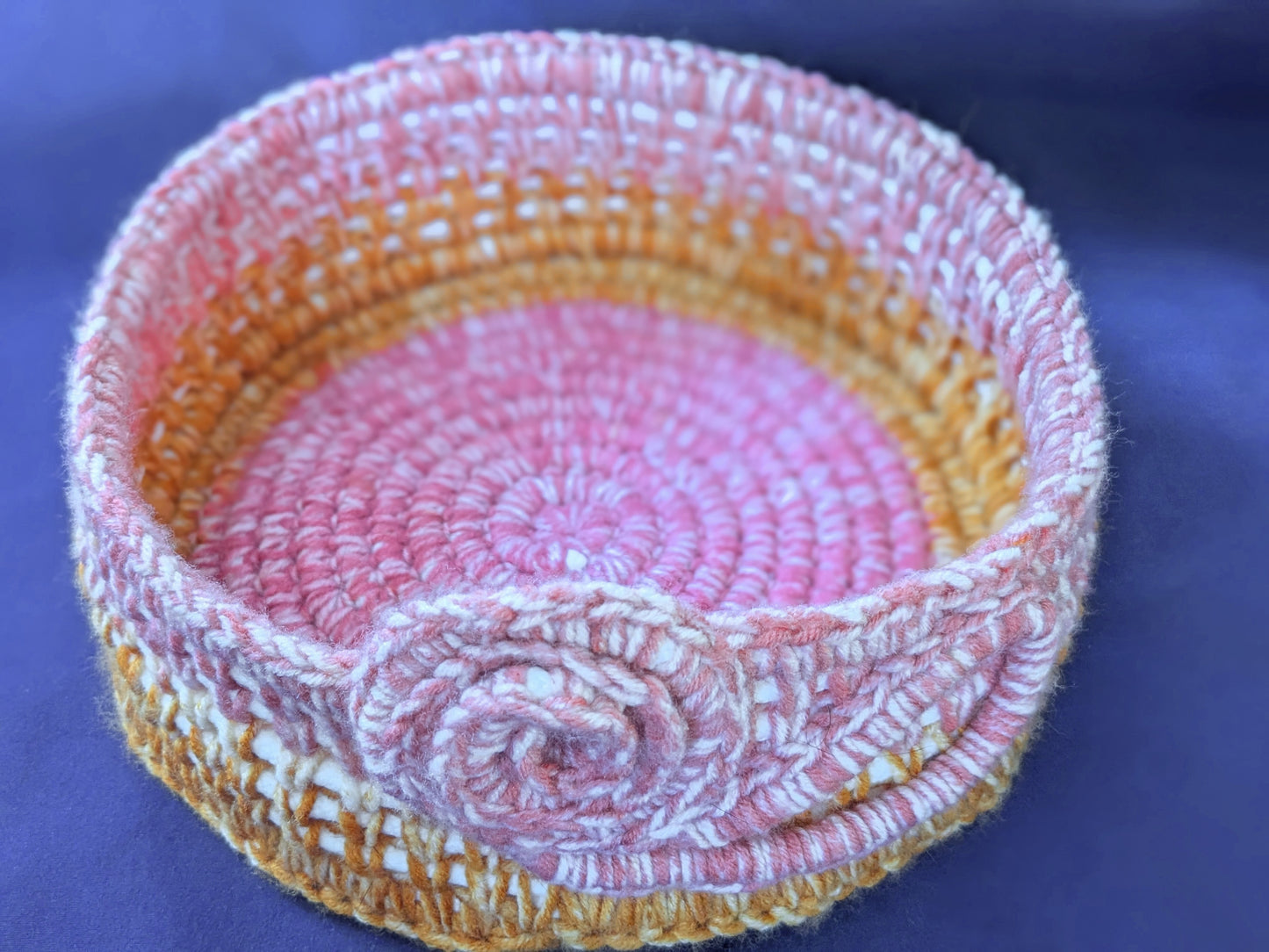 Rope/crochet bowl