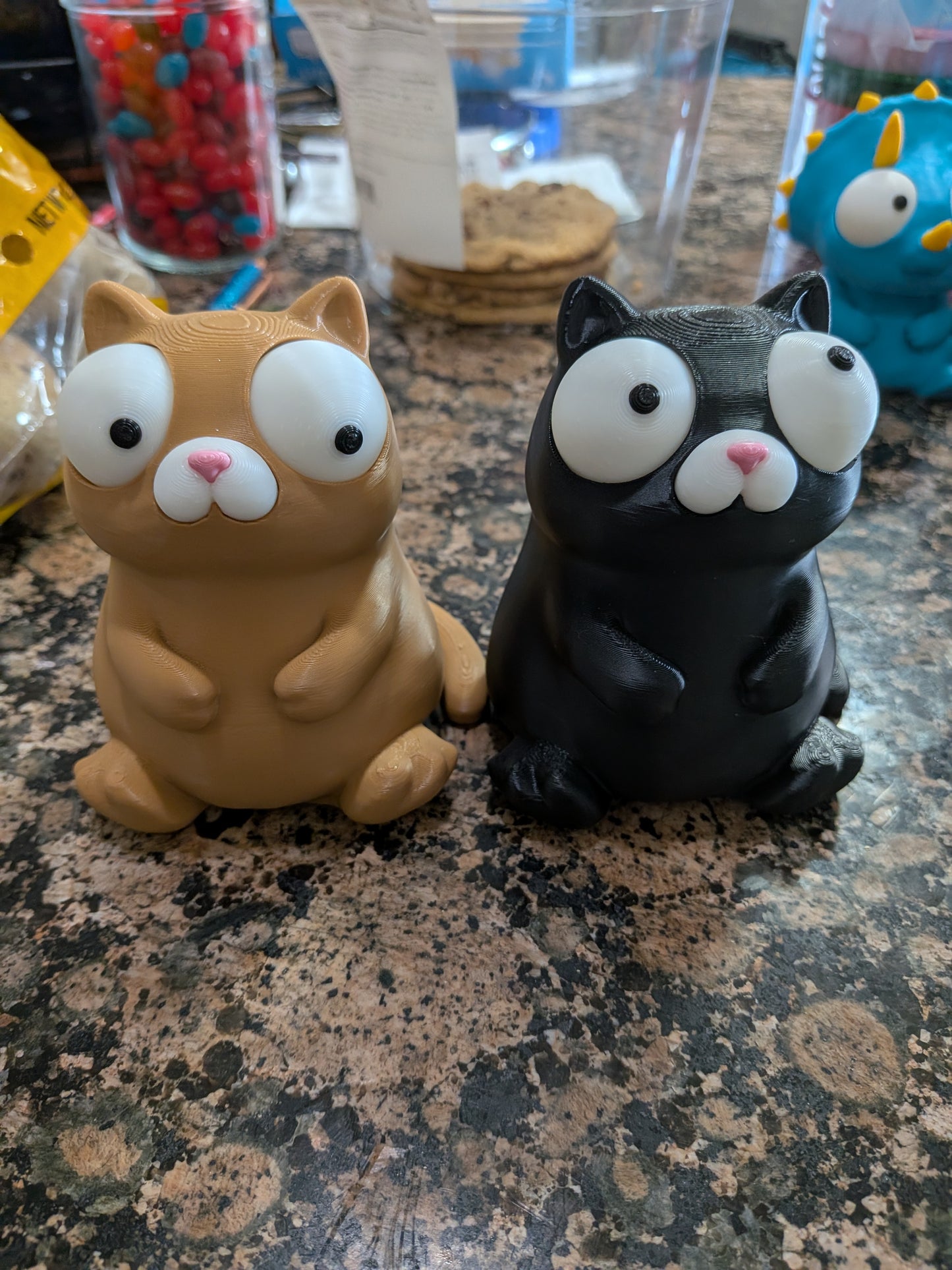 Goofy eye cat