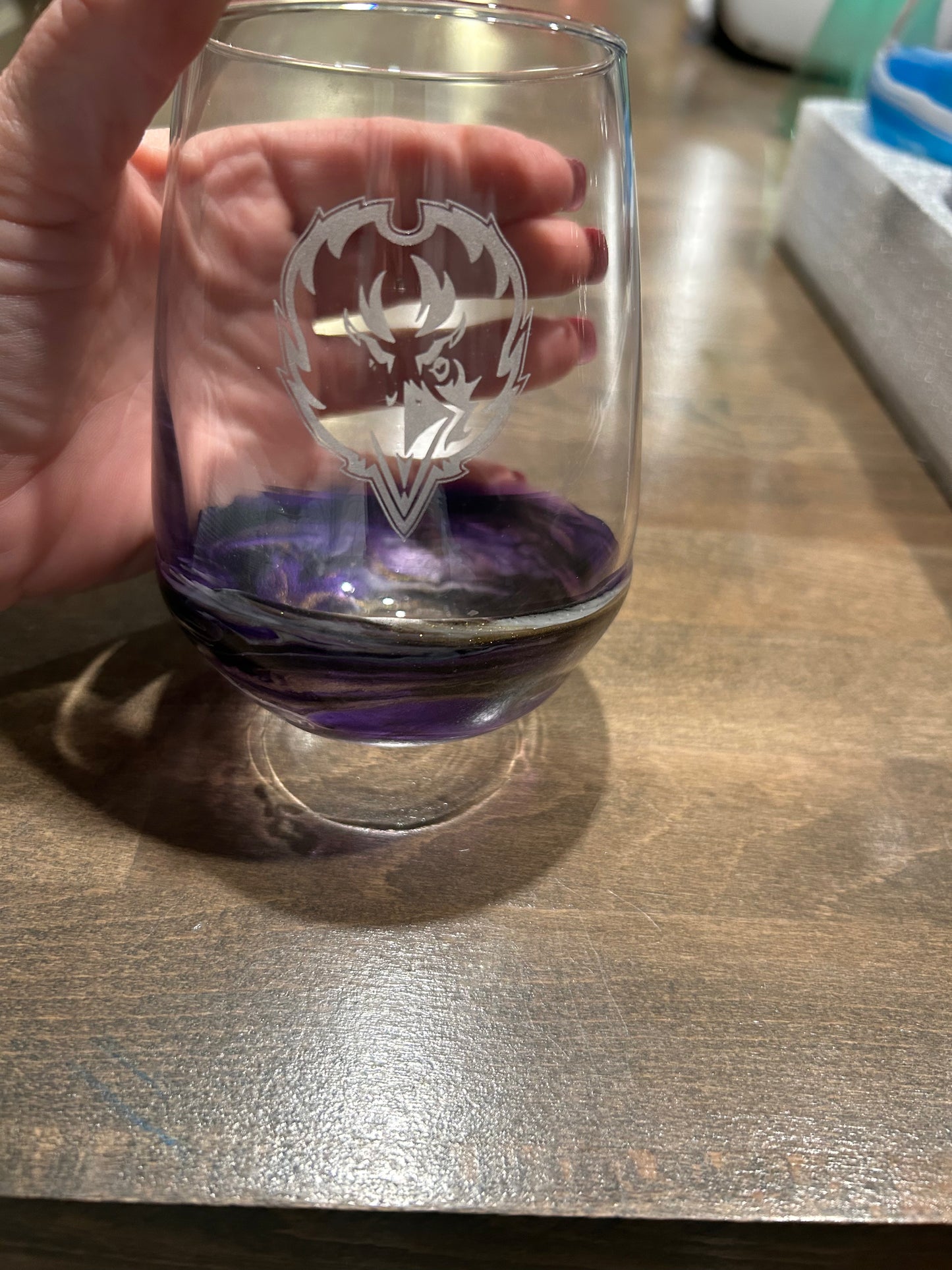 Resin Stemless Wine Glass