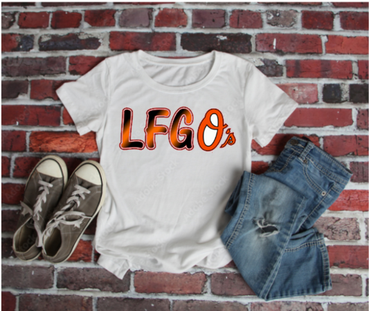 LFG O's Short Sleeve Grey T-shirt Unisex