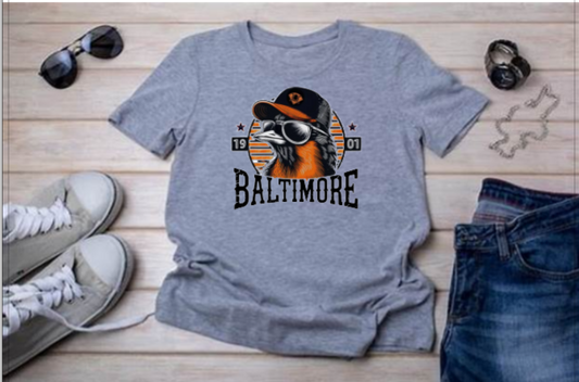 Vintage O's White or Grey Crew Short Sleeve