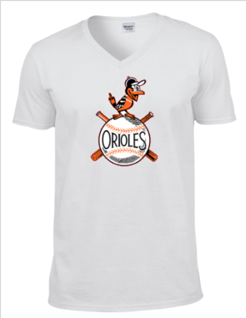 Vintage O's Grey or White V neck Short Sleeve Shirt -Unisex