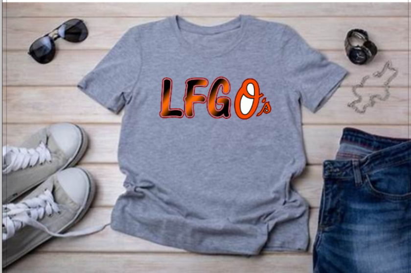 LFG O's Short Sleeve Grey T-shirt Unisex