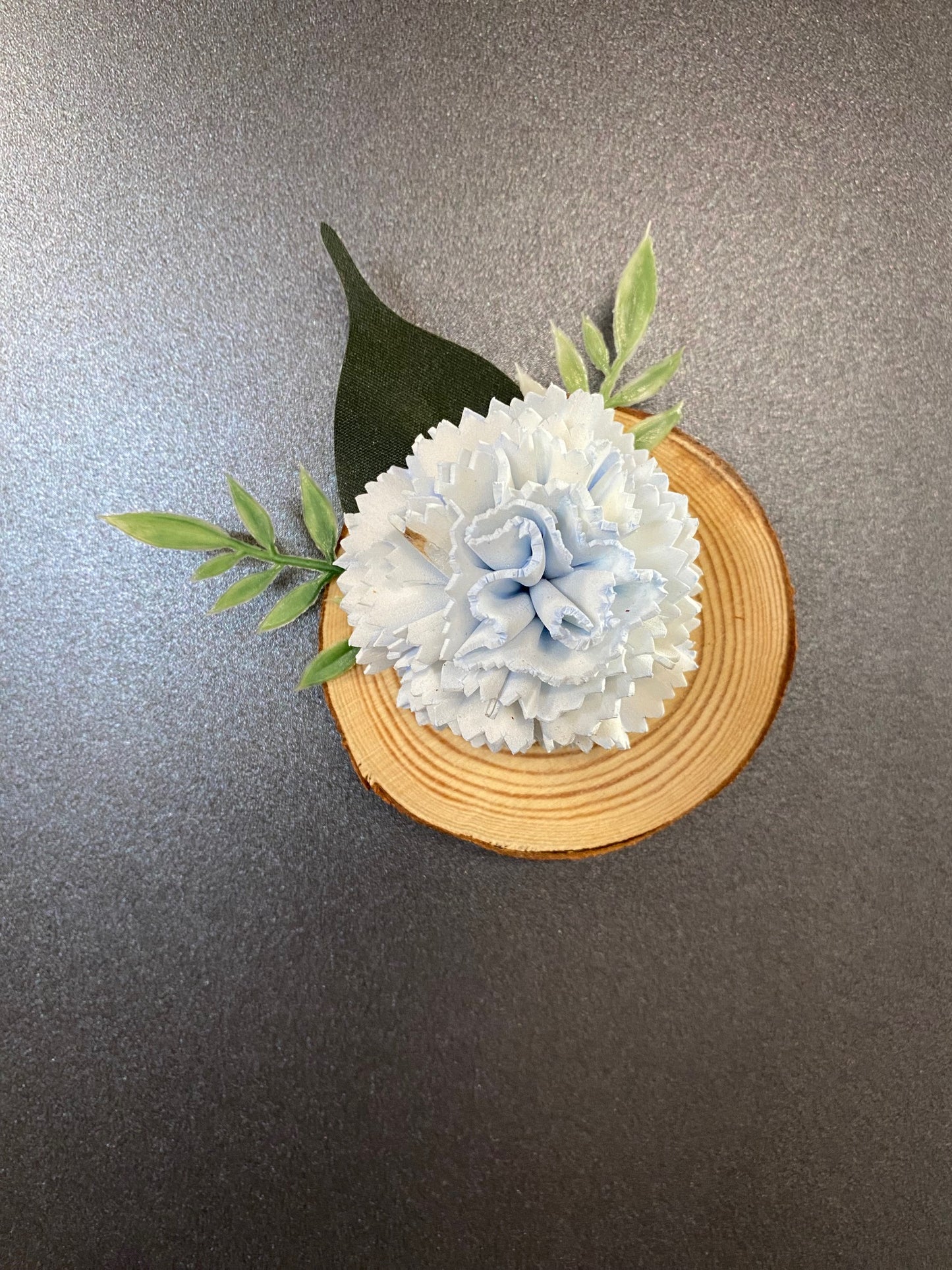Wood Flower Magnet